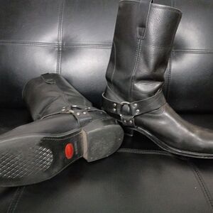 Durango Men's Black Leather Boots with Buckle